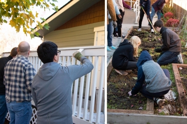 CCS Catholic Community Services of Western Washington, paint, garden, workers, youth, fence