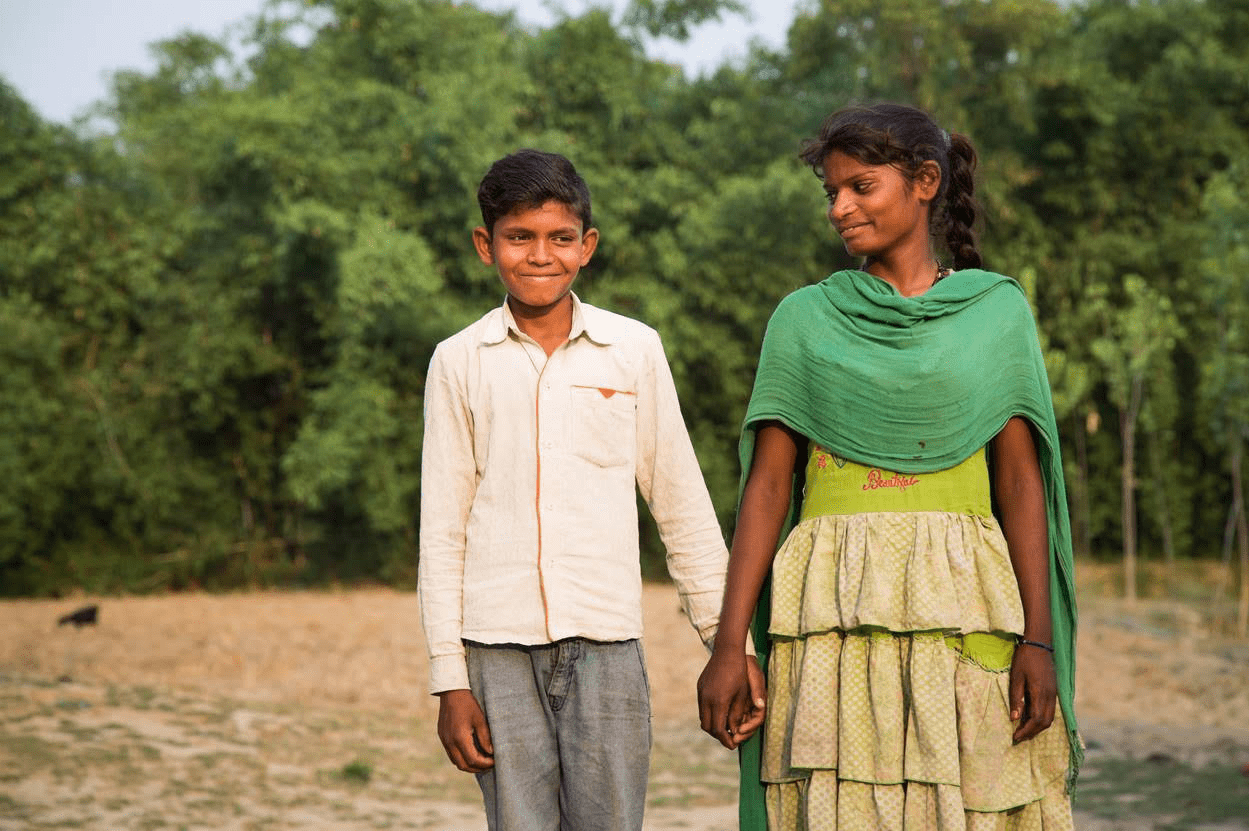 CRS global solidarity audio reflection photo of Kumari siblings